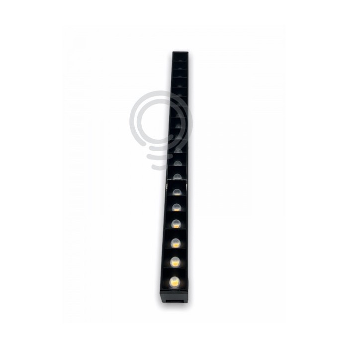 Lampada a led per binario sistema davinci line 10w 1000lm ugr 3000k cri90  30,4x2,8x2,2cm