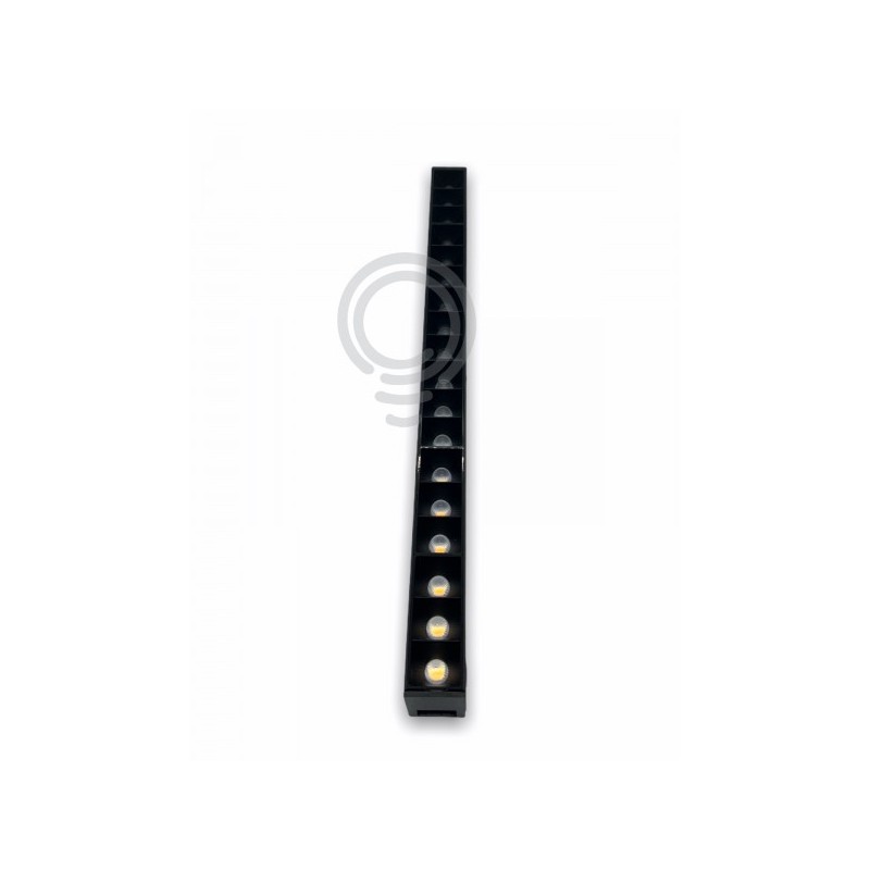 Lampada a led per binario sistema davinci line 10w 1000lm ugr 3000k cri90  30,4x2,8x2,2cm