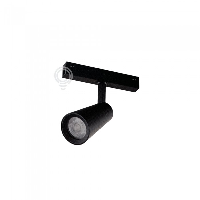 Faretto magnetico a led per sistema davinci nero 10w 100lm 3000k cri90 16,1x17,7x6,2cm