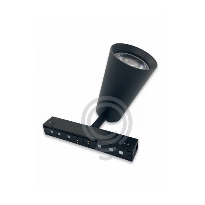 Faretto magnetico a led per sistema davinci nero 10w... 2