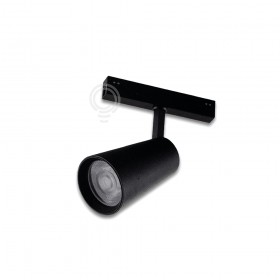 Faretto magnetico a led per sistema davinci nero 20w 2000lm 3000k cri90 16,1x19,7x8cm