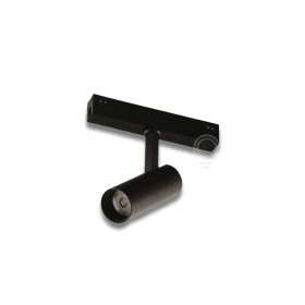 Faretto magnetico a led per sistema nero 5w 500lm 4000k cri90 16,1x14,5x4cm
