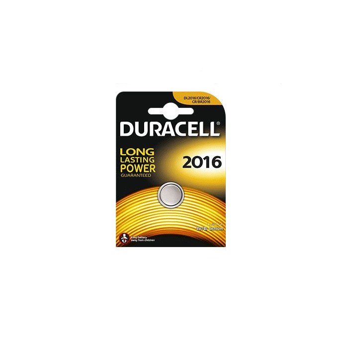 Batteria lithium bottone 2pz 3v dl2016 duracell