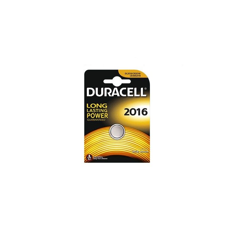 Batteria lithium bottone 2pz 3v dl2016 duracell