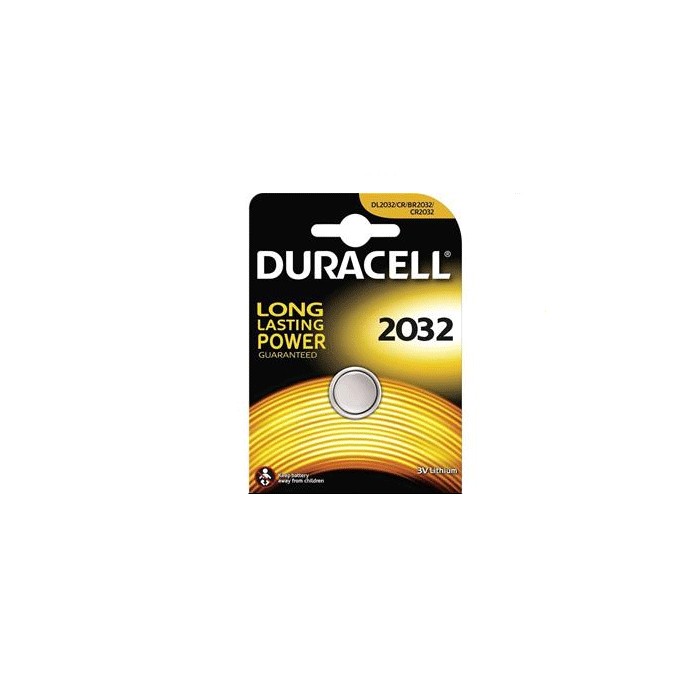Batteria lithium bottone 2pz 3v forma tonda duracell dl2032
