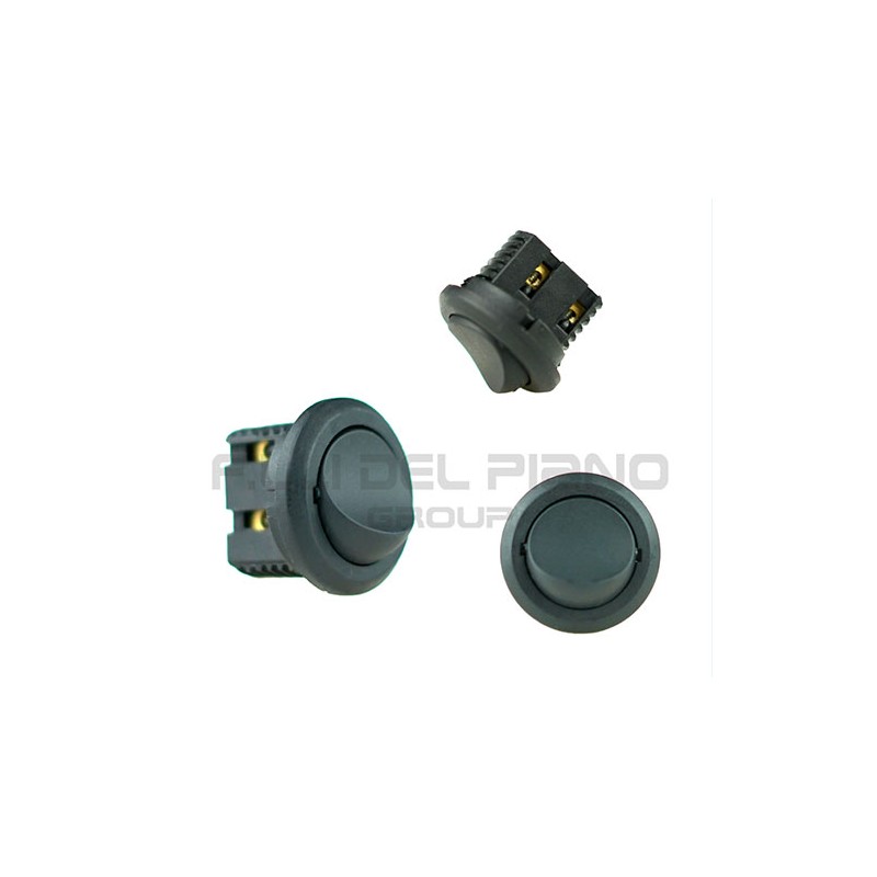 Interruttore elettrico a bilanciere tondo ad innesto nero ricambi