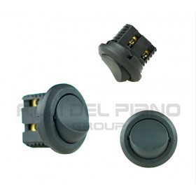 Interruttore elettrico a bilanciere tondo ad innesto nero ricambi