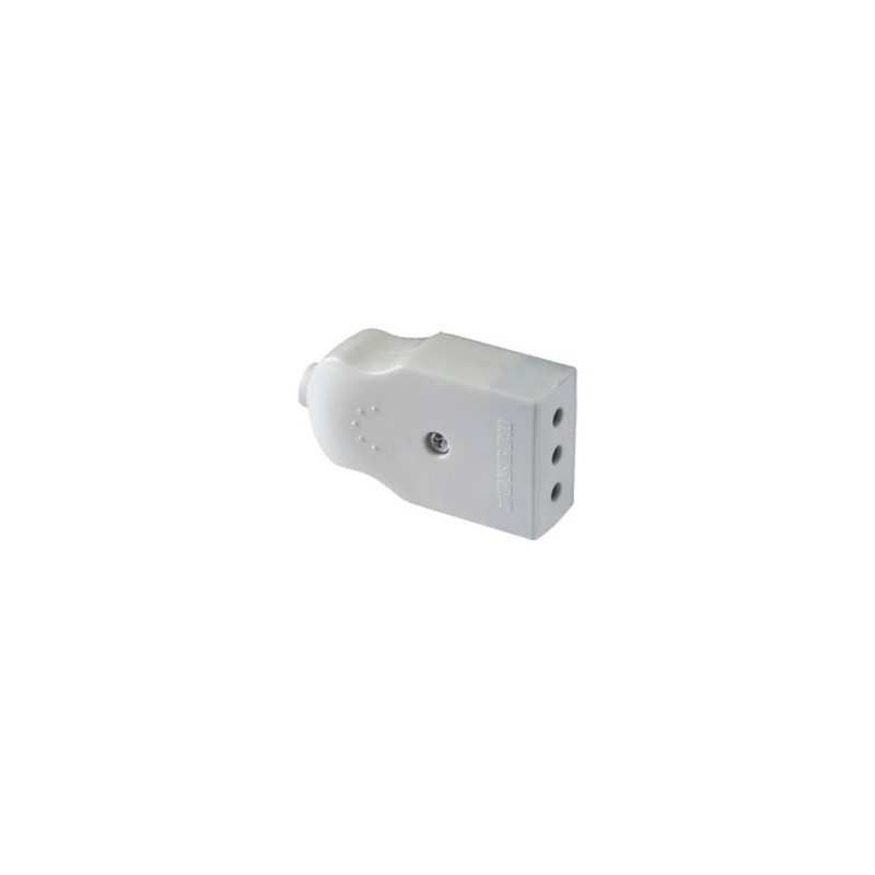 Prise de volant compacte 2p t 10a blanc 300604b