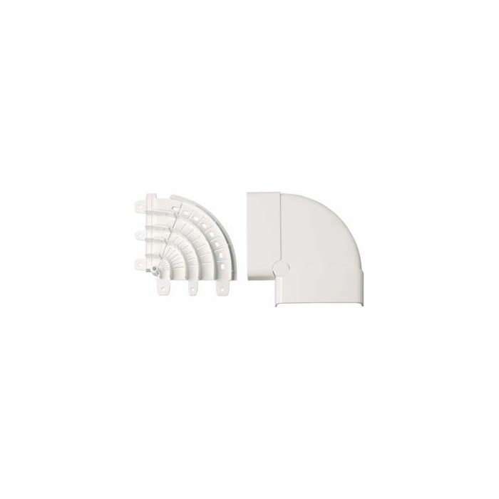 Angle de plan de canal variable blanc ec20005 70x20...