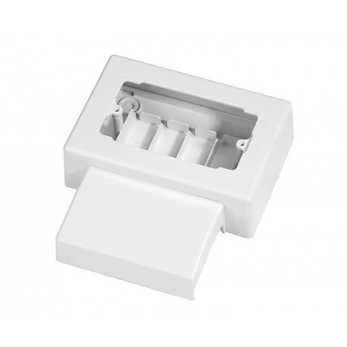 Wall box 4 electrical modules channel skirting boards
