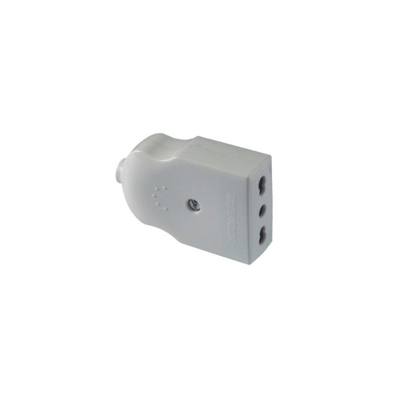 Compact 2p terra 10 / 16a white flying by-pass...