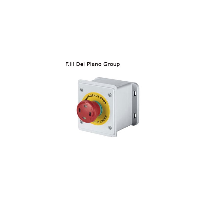 Roter Notpilztaster mit Reset