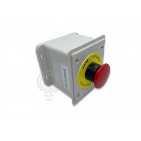 Emergency red mushroom pushbutton with momentary nc contact