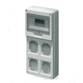 Quadro distribuzione modulare flangiato 4pr+8m