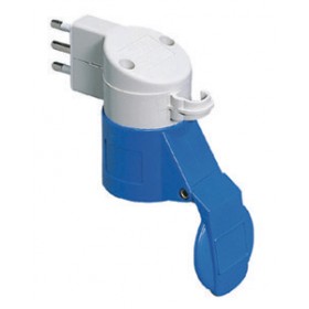 Adattatore spina cee 16a+t + presa cee 