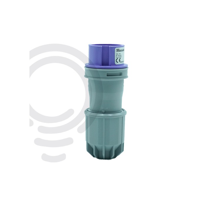 Spina maschio 24v 2poli cee industriale cabalggio innesto  2