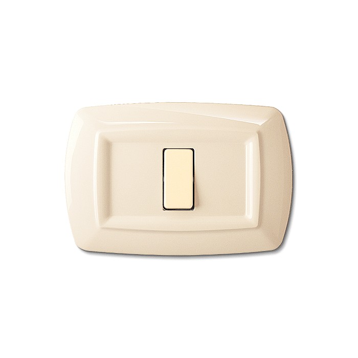 Placca tondo colore avorio 3 foro serie magic 2593a elettrocanali