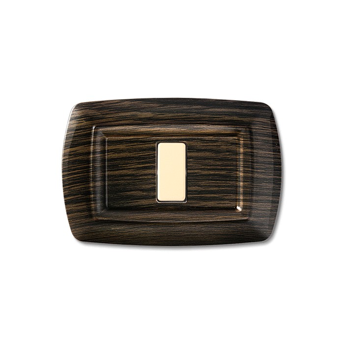 Round plate wengé color 3 hole magic 2593wg electrochannel