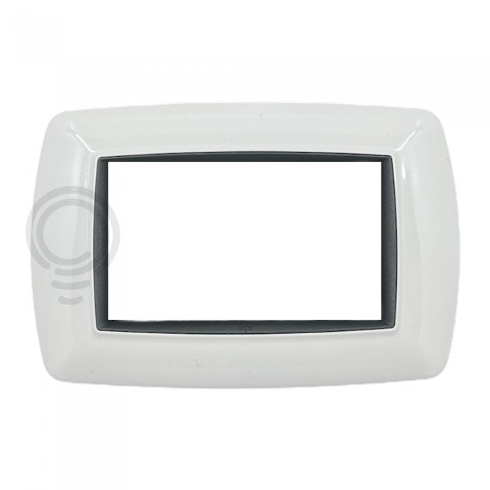 Placca life 3posti bianco per living classic 2983BA elettrocanali 