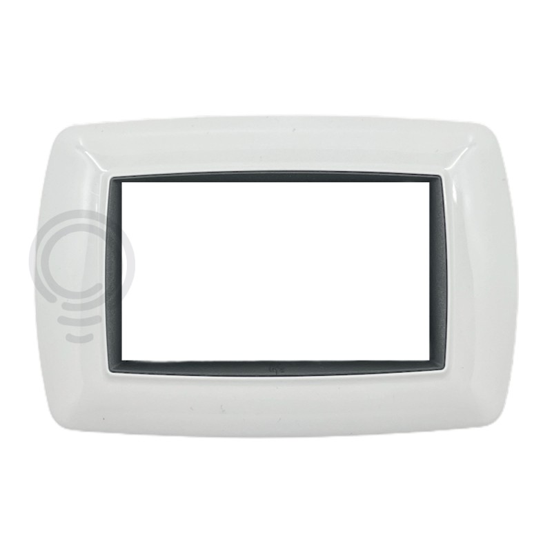 Placca life 3posti bianco per living classic 2983BA elettrocanali 