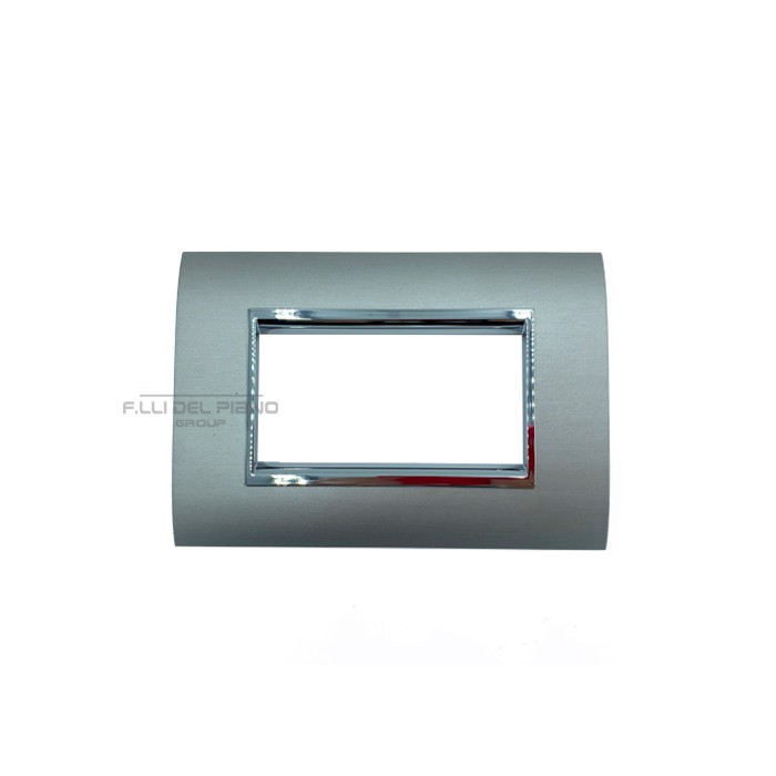 Plaque prestige 4f acier satiné ecl3084as