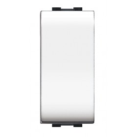 Interruttore elettrico unipolare 10A elettrocanali life 4000wh bianco 