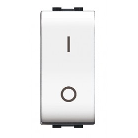 Interruttore elettrico bipolare 16A 4009wh life living light bianco