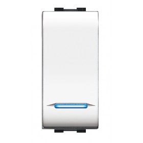 Deviatore elettrico luminoso bianco life living elettrocanali ecl4013wh