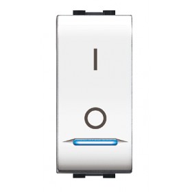 Interrupteur électrique 2 pôles 2 pôles 16a blanc ecl4015wh