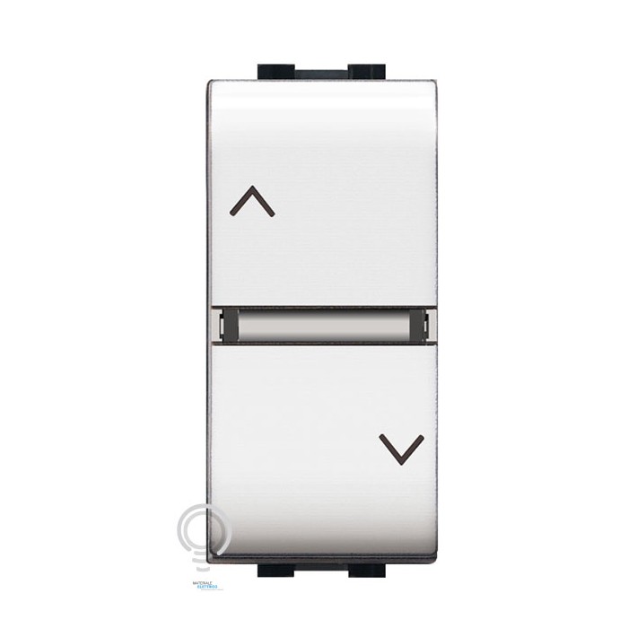 Interruttore salita e discesa 1-0-2 life 1 modulo bianco...