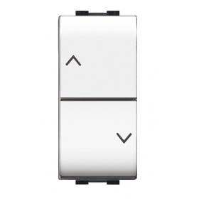 Doppio pulsante con simbolo frecce life living bianco ecl4022wh