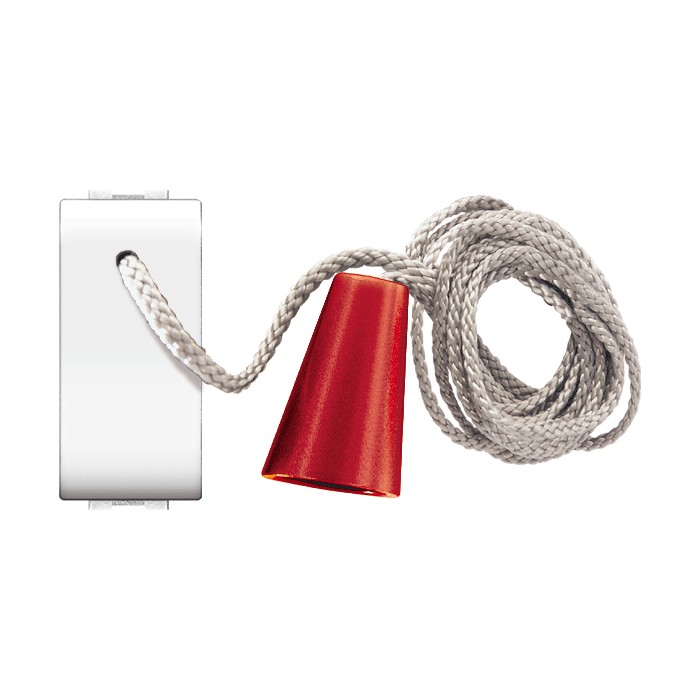 Pulsante elettrico con corda life living ecl4024wh bianco...