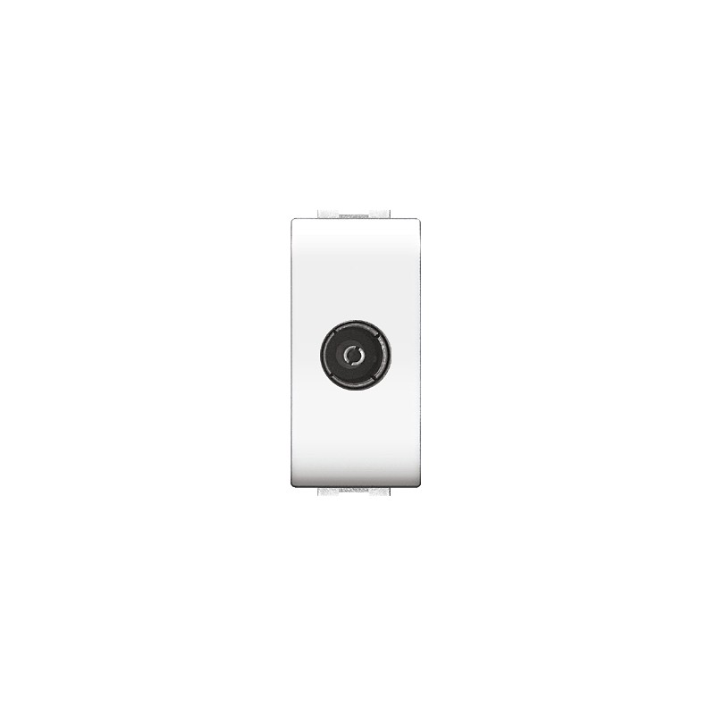 Presa antenna coassiale tv mylife living bianco ecl40481mwh elettrocanali 