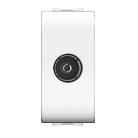 Presa antenna coassiale tv mylife living bianco ecl40481mwh elettrocanali 