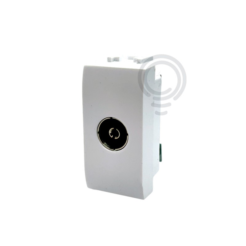 Presa antenna coassiale tv mylife living bianco ecl40481mwh elettrocanali 