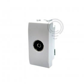Presa antenna coassiale tv mylife living bianco ecl40481mwh elettrocanali 