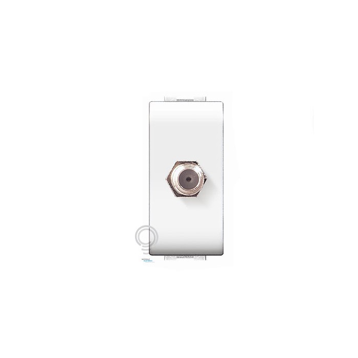 Presa antenna coassiale satellitare life bianco...