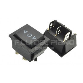 Interruttore elettrico doppio pulsante incasso 1-0-2 salita - discesa 