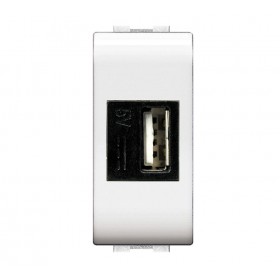 Presa alimentatore usb da incasso input 230v output 5v dc 1.2a