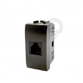 Presa telefonica rg11 plug my life living elettrocanali ecl4084