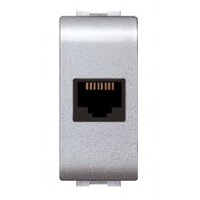 Presa telefonica rg11 cat5 6/4 living my life 4084tec elettrocanali