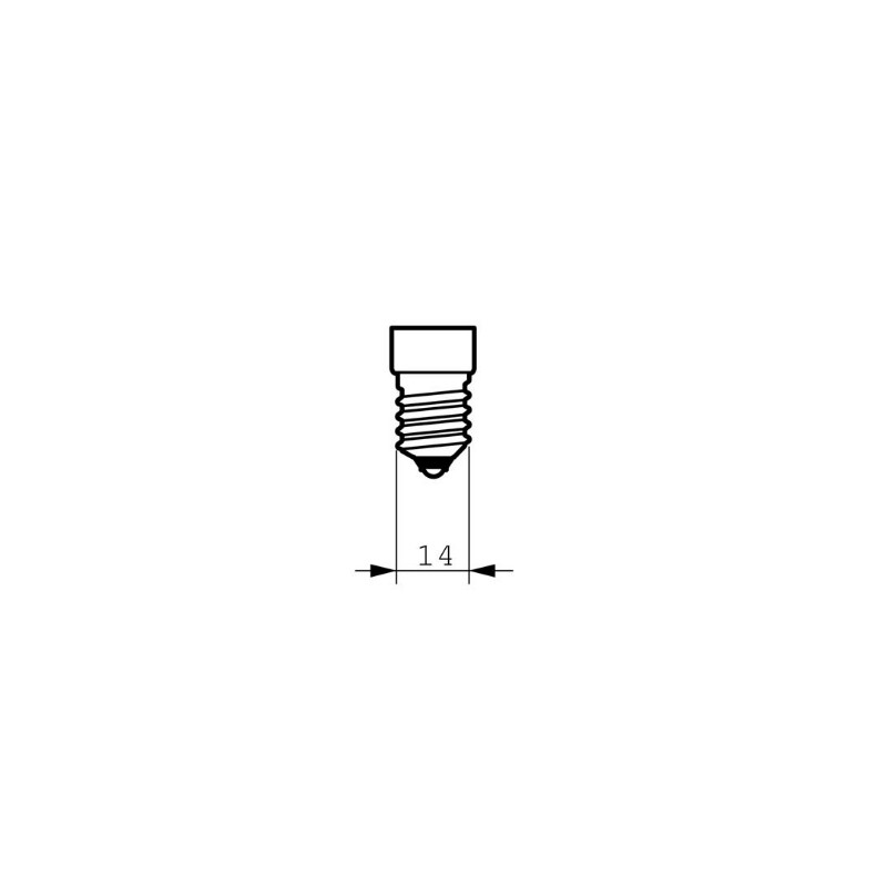 Lampada tubolare ts40 e14 chiara 40w 230v cappa...