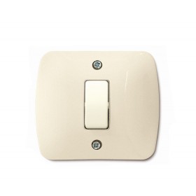 Support de plaque autoportant magique 1 trou ivoire pr651f d.65