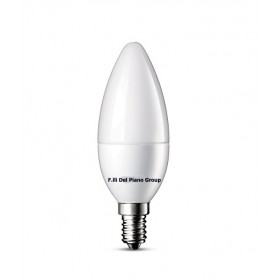 Lampadina oliva led e14 mignon 7,5w luce fredda illuminazione