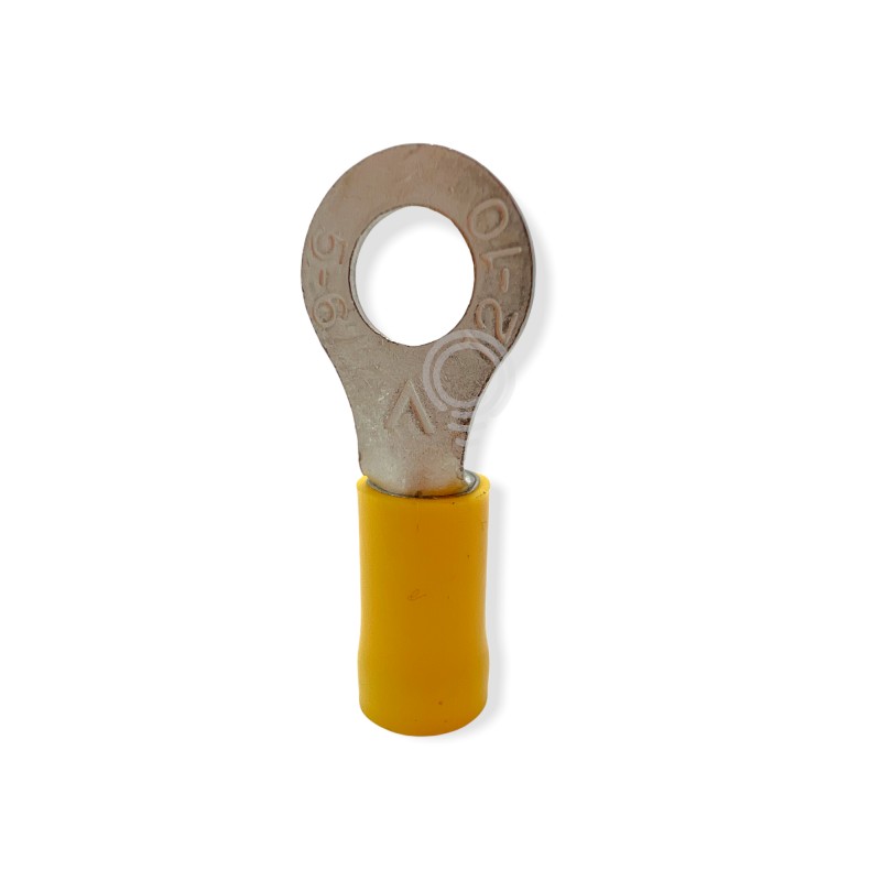 Semi-insulated yellow eyelet terminals hole...