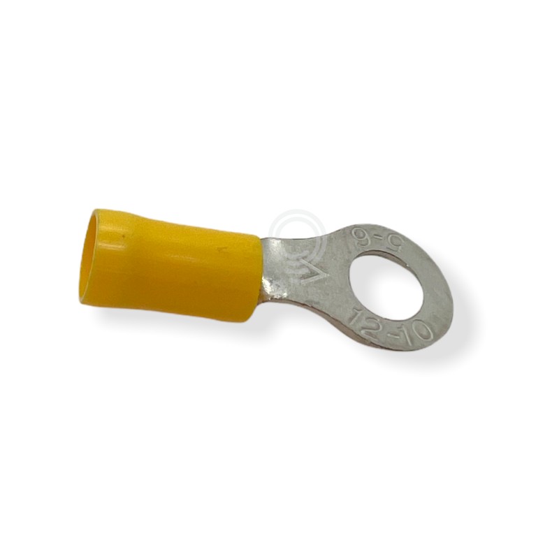 Semi-insulated yellow eyelet terminals hole...