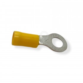 Semi-insulated yellow eyelet terminals hole D.6,4MM R64GI 100pcs