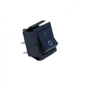 Interruttore tasto largo a bilanciere 4 contatti faston 1/0 