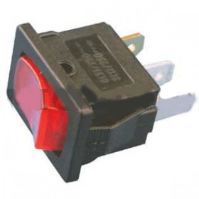 Interruttore luminoso rosso on - off kb06648b2br