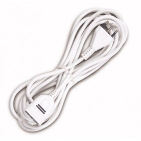Prolunga elettrica 3mt 3x1 bianco 100103b  spina 10a